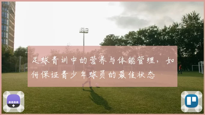 足球青训中的营养与体能管理，如何保证青少年球员的最佳状态