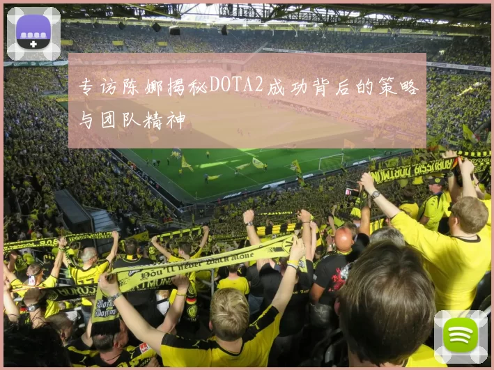 专访陈娜揭秘DOTA2成功背后的策略与团队精神